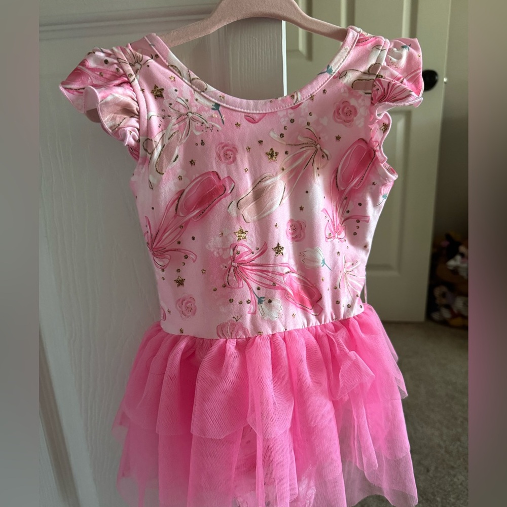 Caden Lane Pink Ballet Dress with Tulle Skirt